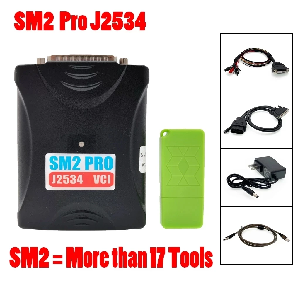 SM2 Pro J2534 VCI ECU Programmer Read&Write Tool Supported 67 Modules Scanmatik 2 Pro FLASH 67 IN 1 PCM BENCH 67IN1