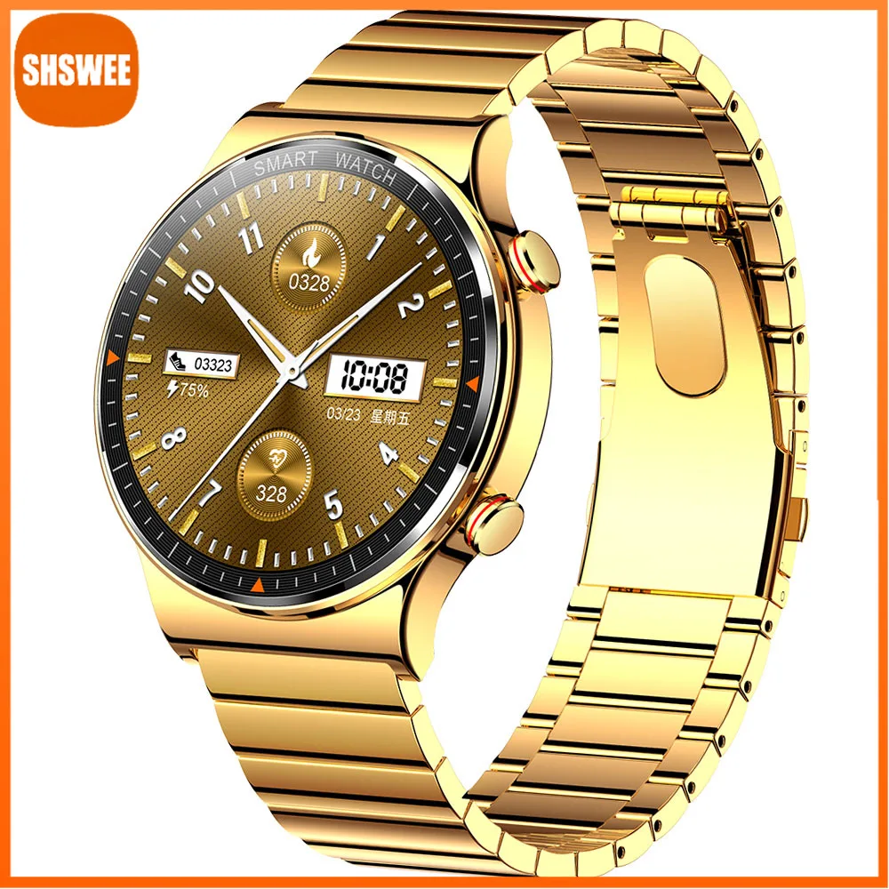 

For Huawei Xiaomi Smart Watches Men Display Bluetooth Call IP68 Waterproof Music Player Link Bluetooth Headset Smartwatch Men