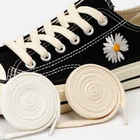 1pair flat solid shoelace classic canvas black white shoelaces for sneakers running sport laces allstar women men casual strings