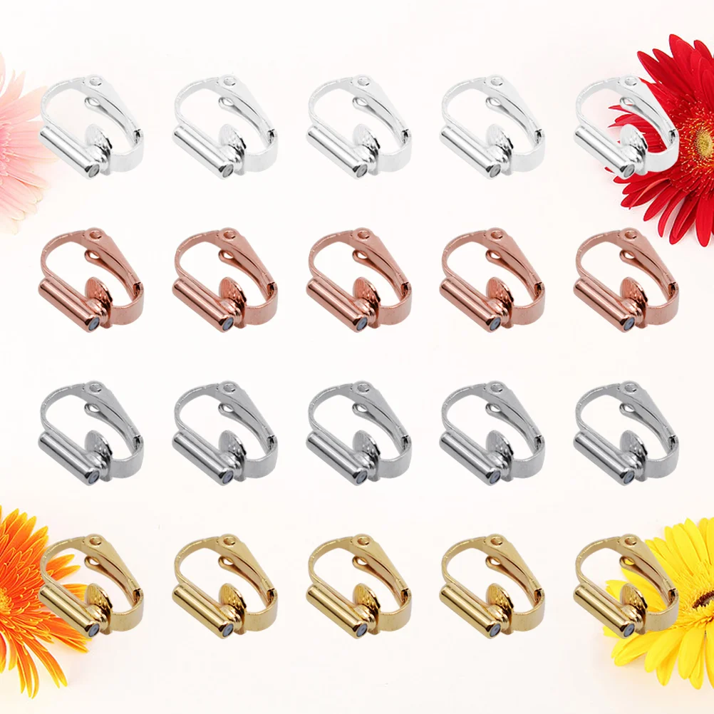 

Earring Clip Ear Converter Converters Diy Backs Clips Accessories Making Components Non Conversion Punch Earrings Stud Pierced