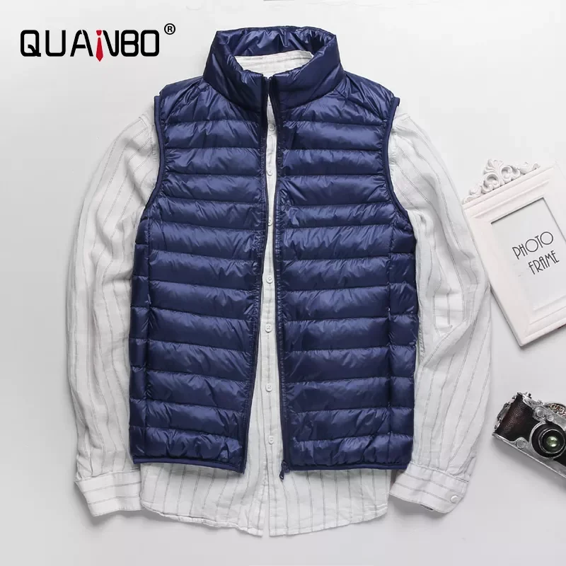 New2022 Lightweight Water-Resistant Packable Puffer Vest 2021 new Winter Men Duck Down Vest Coat