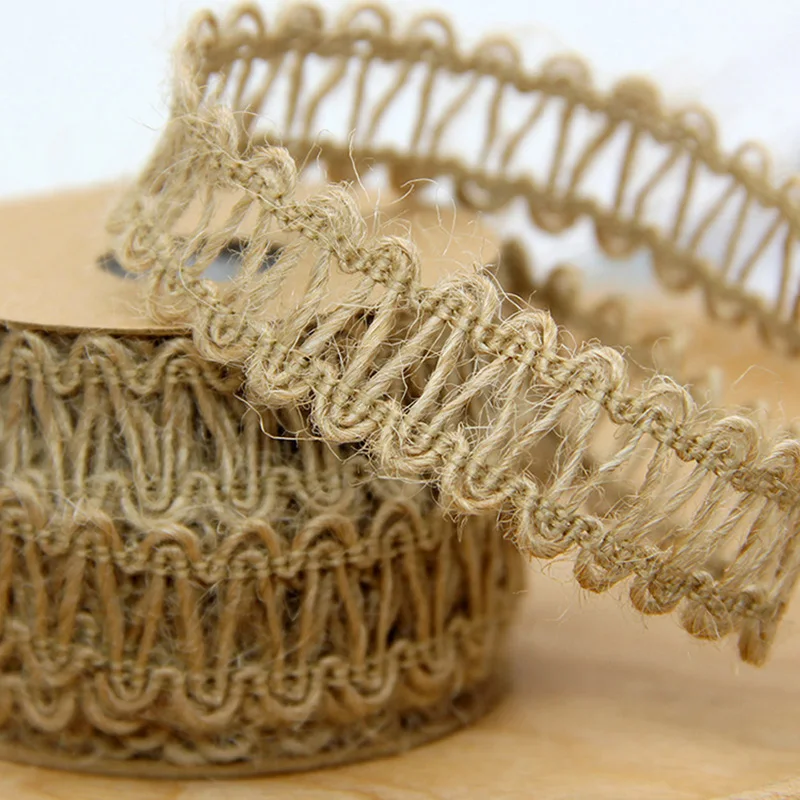 

10m x 15mm Nature Hemp Cord Jute Rope Burlap Ribbon Roll Handmade DIY Craft Rustic Wedding Decoration Jute Cords String Hessian