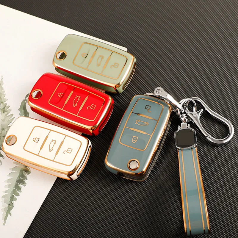 

Car Key Case TPU Cover Holder Shell for VW Volkswagen Polo Golf Passat Beetle Caddy Tiguan Skoda Octavia Kodiaq Seat Leon Altea