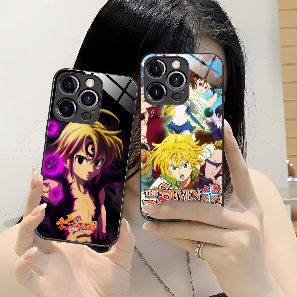 Чехол для сотового телефона мелиодас семь смертных грехов iPhone 16 15 14 13 12 11 X XR XS 8 Pro