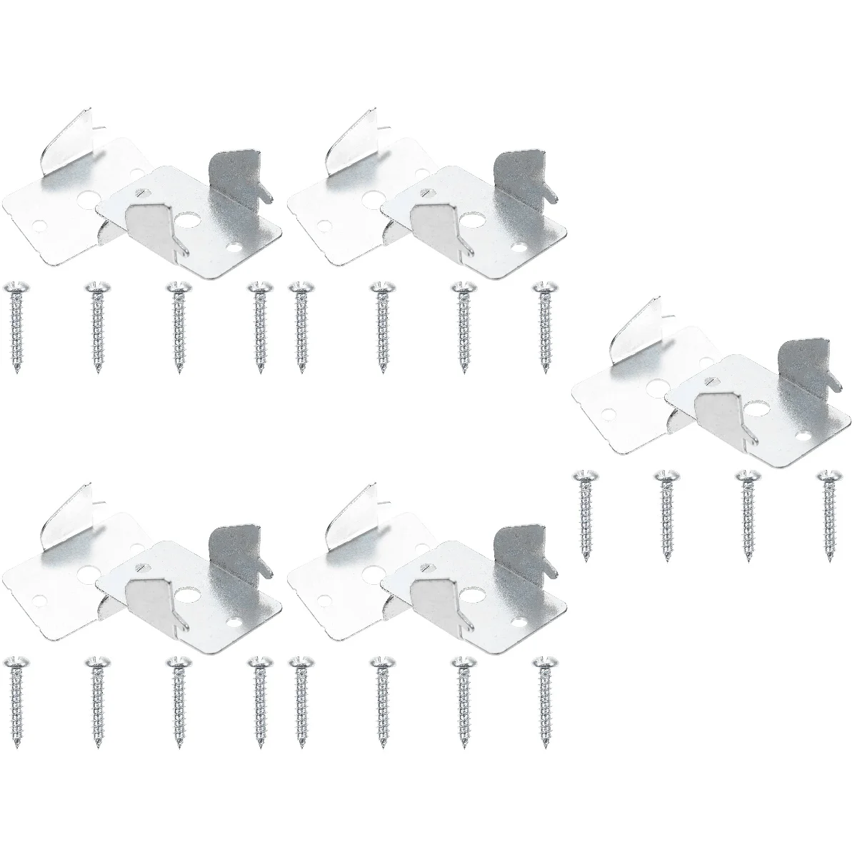 

10 Sets Metal Home Durable curtain rod hook curtain bracket curtain rod bracket Double Curtain Rod Brackets