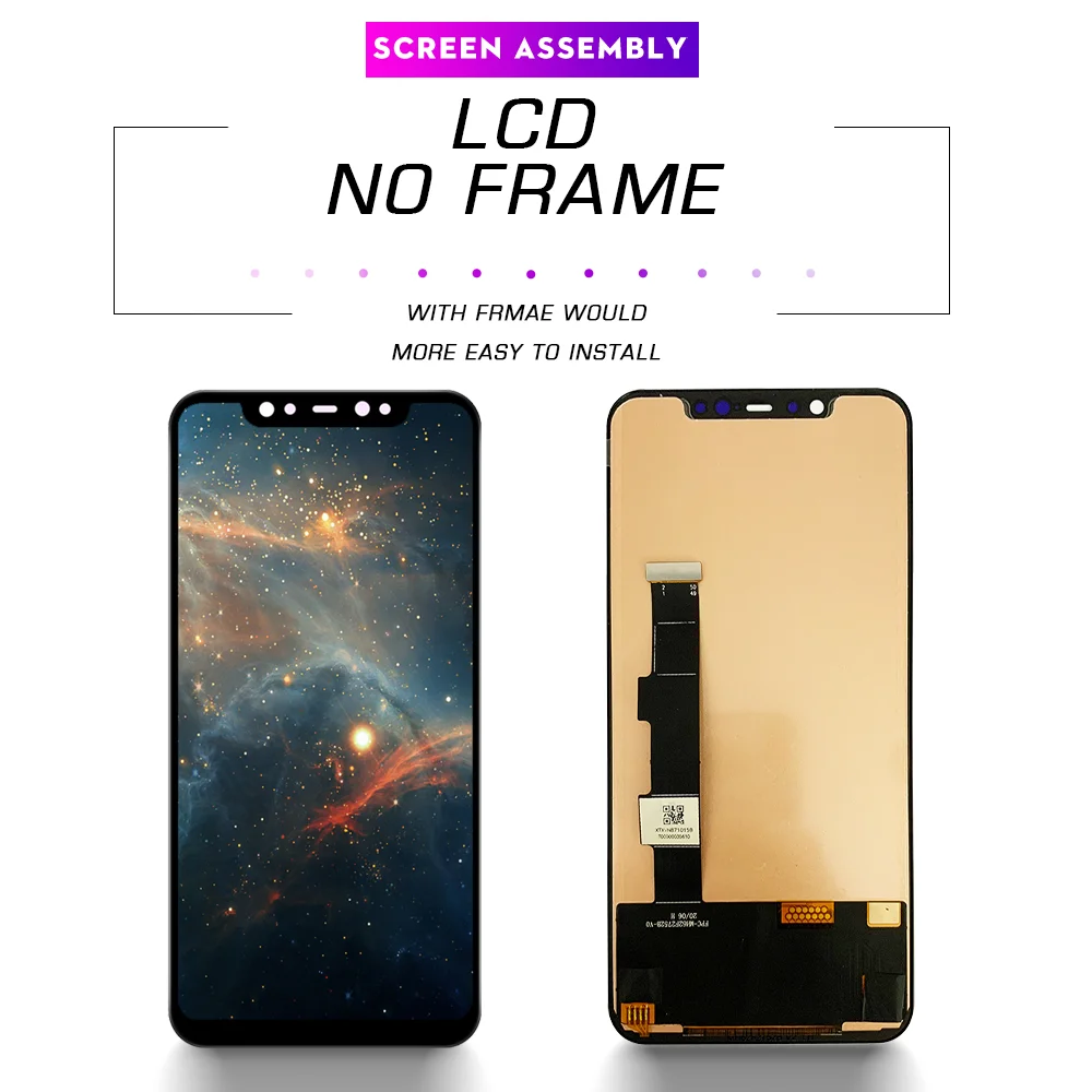 

LCD Touch Screen Digitizer for Xiaomi Mi 8 6.21 Inch Display Replacement with Frame Assembly for Xiaomi MI9 Display Parts