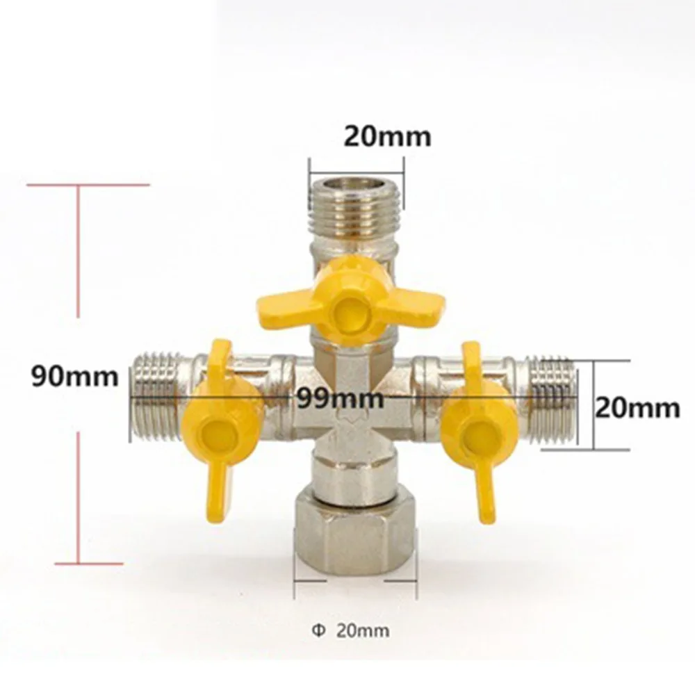 

Латунный 3-ходовой переключающий клапан 2/3", 1/2"