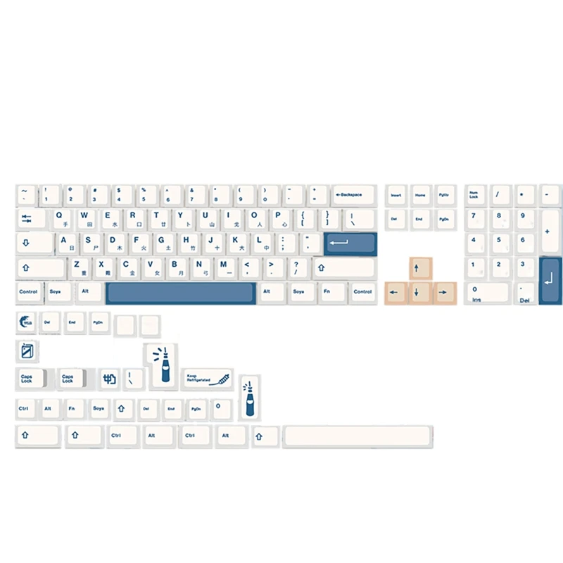

137 Keys PBT Sublimation Height 6.25U Mechanical Keyboard Keycap For Razer Support 61/64/68/84/87/96/98/104/108