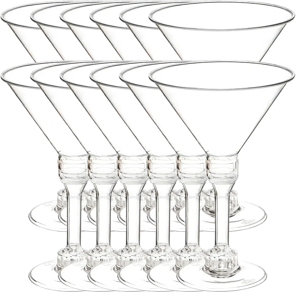 

Glasses Cocktail Cups Cup Martini Goblet Plastic Stemless Mini Clear Jars Champagne Spoons Wooden Drinking Water Tumbler Lemon