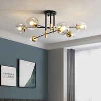 simple and modern design gold led glass ceiling light for indoor lighting ideal for living room bedroom dining room or office