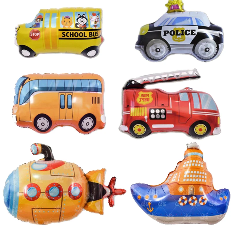 Большие автомобильные воздушные шары из фольги на день рождения танк подводная