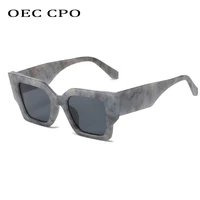 oec cpo trendy multicolor square sunglasses women 2022 fashion popular colorful eyewear female retro shades uv400 men glasses