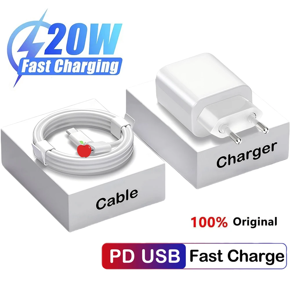 PD 20 Вт Быстрая зарядка для Apple iPhone 15 14 13 12 Pro Max ipad быстрое зарядное устройство