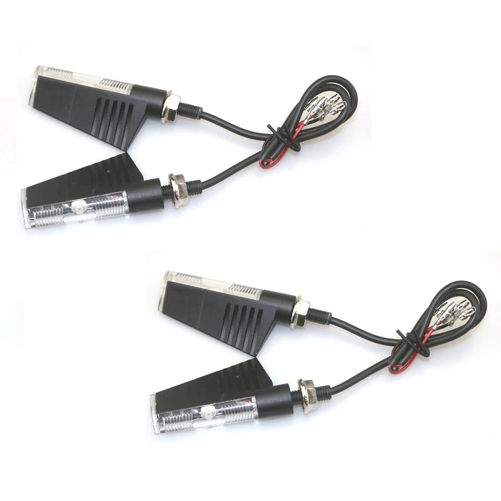 

Универсальные указатели поворота для мотоцикла, светодиодные индикаторные лампы для мотокросса, поворотники из алюминиевого сплава, янтарные мигалки, 12 В