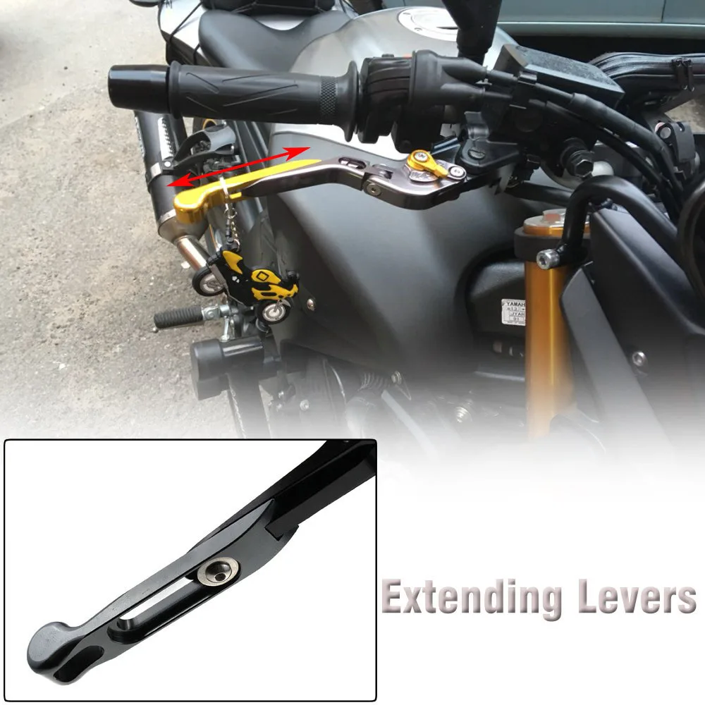 Фото Для мотоциклов Ducati 750 900 1000 SS 748 996 998 S R ST4 ST3 GT1000: Отличные регулируемые рычаги тормоза и сцепления с ЧПУ №5