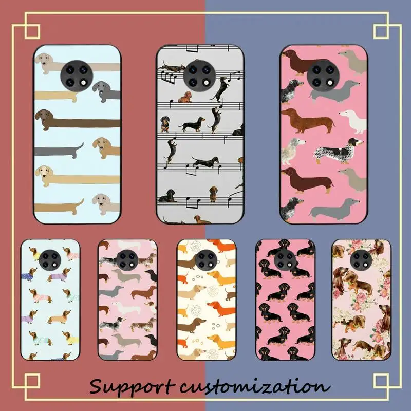 

Dachshund Phone Case For Xiaomi Redmi Note 8A 7 5 Note 8pro 8T 9Pro TPU Coque for note 6pro