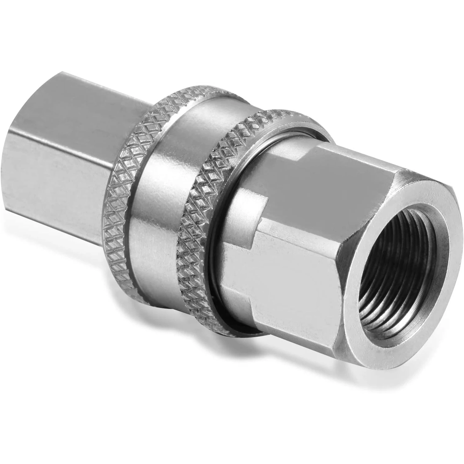 

NPT 3/8 Inch Pressure Washer Adapter Stainless Steel Male and Female Quick Connector Kit and 2 Quick Connector Male Plug