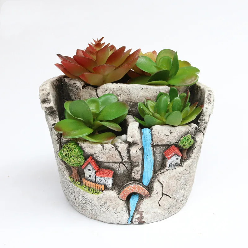 

Creative Plants Ornaments For Succulent Plants Pot Desk Garden Decoration Succulent Flowerpots Flower Pots Home Accessories