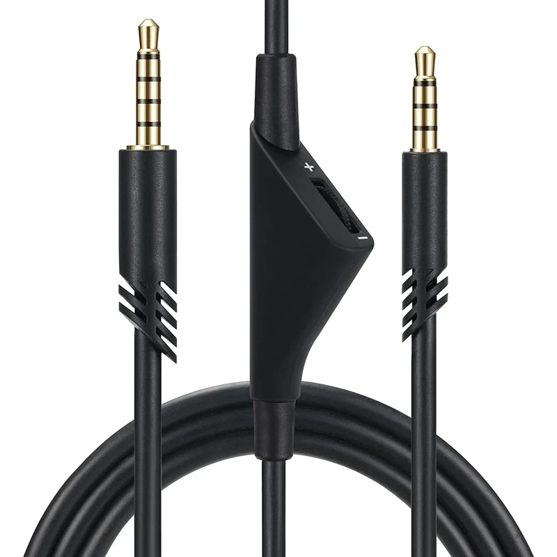 

Headphone Cable Audio Cord Line With Volume control for Logitech Astro A10 A40 A30 Earphones Gaming Headset Accessories