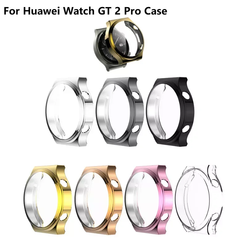 

Чехол для часов Huawei Watch GT 2 Pro, гальванизированный мягкий чехол со скругленными краями и защитой от умного доступа, 2022