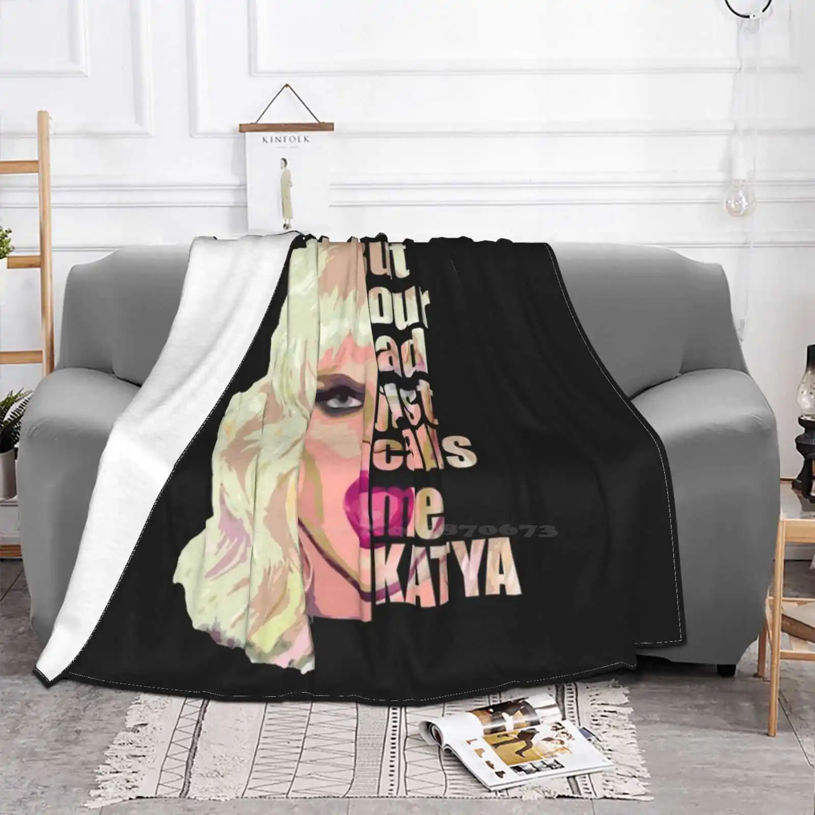 Yakaterina Petrovna Zamolodchikova низкая цена новый принт новинка модное мягкое теплое одеяло