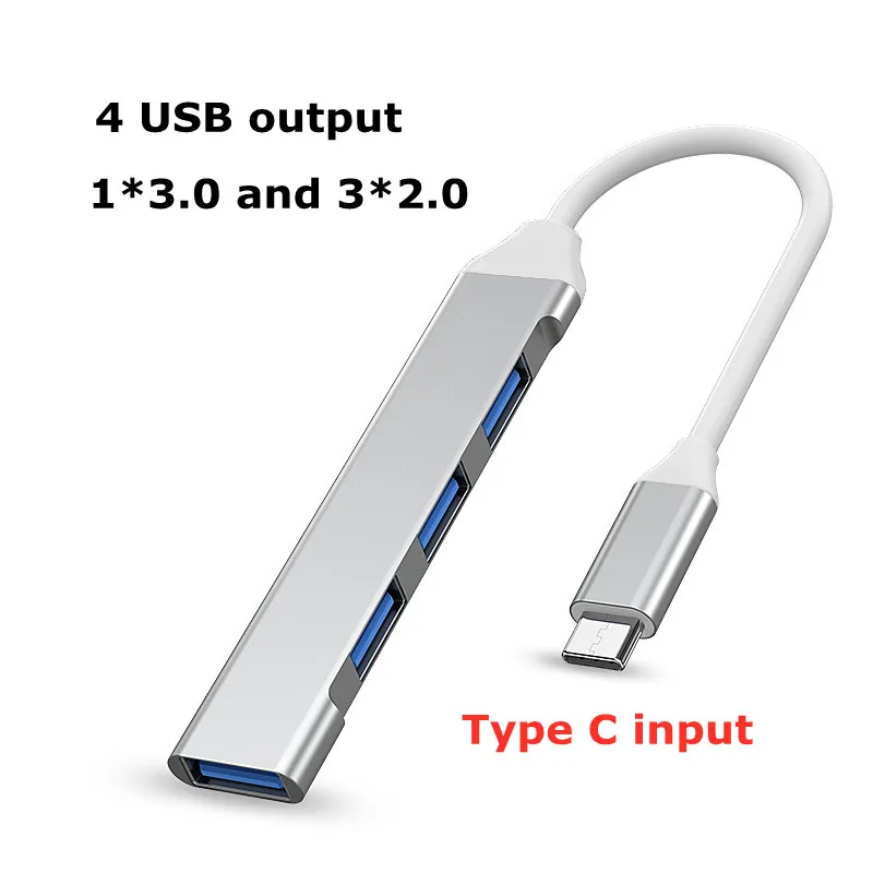 Мини usb-хаб расширения 5 Гбит/с 4 порта USB сплиттер многопортовый 3 0 2 адаптер