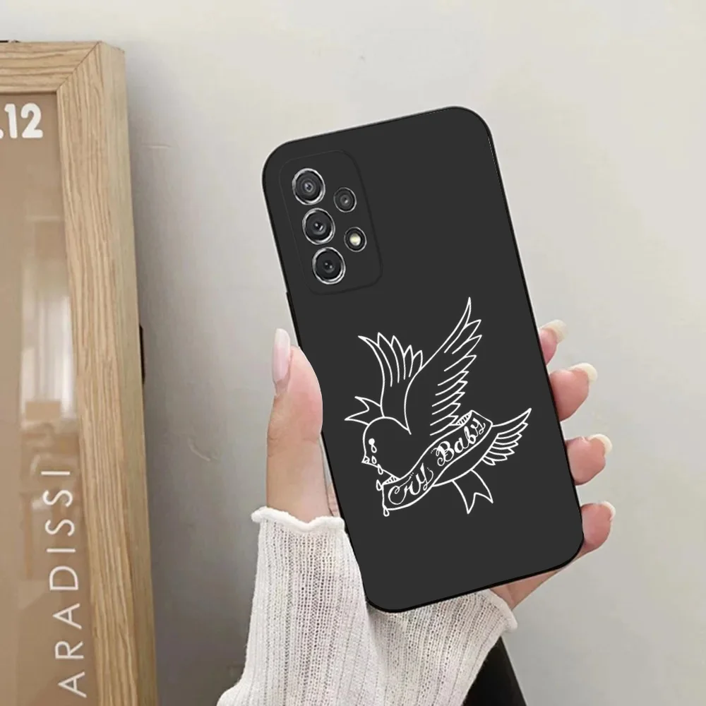 Чехол для телефона Samsung Galaxy A20 A21s A22 A31 A32 A52 A53 A72 73 A80 A91Soft L-Lil Peep crybaby Black Cover