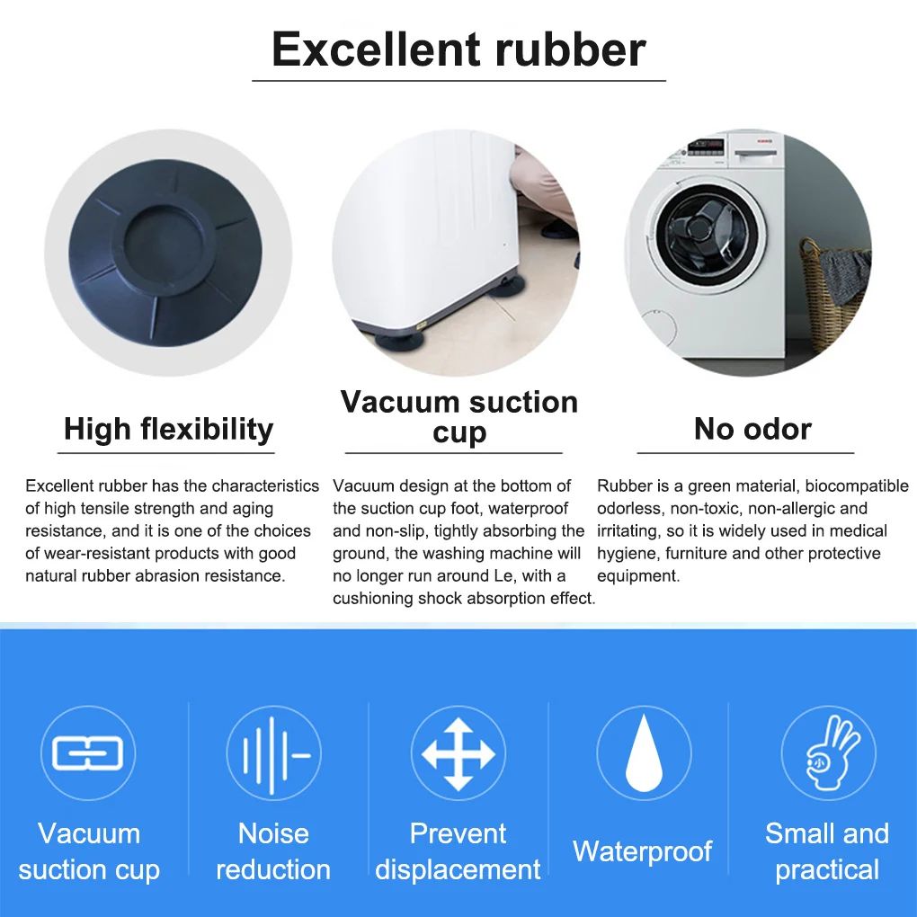 4 шт. антивибрационные подставки для стиральных машин |