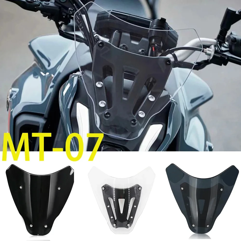 

Motorbike Accessories Front Windshield Windscreen Windproof fairing Deflector For YAMAHA MT-07 MT07 MT 07 2021 2022 2023