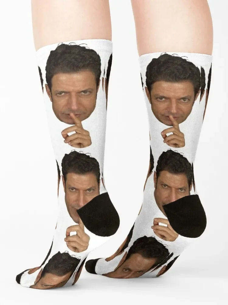 Женские и мужские носки с подогревом Jeff Goldblum Shush Face shoes