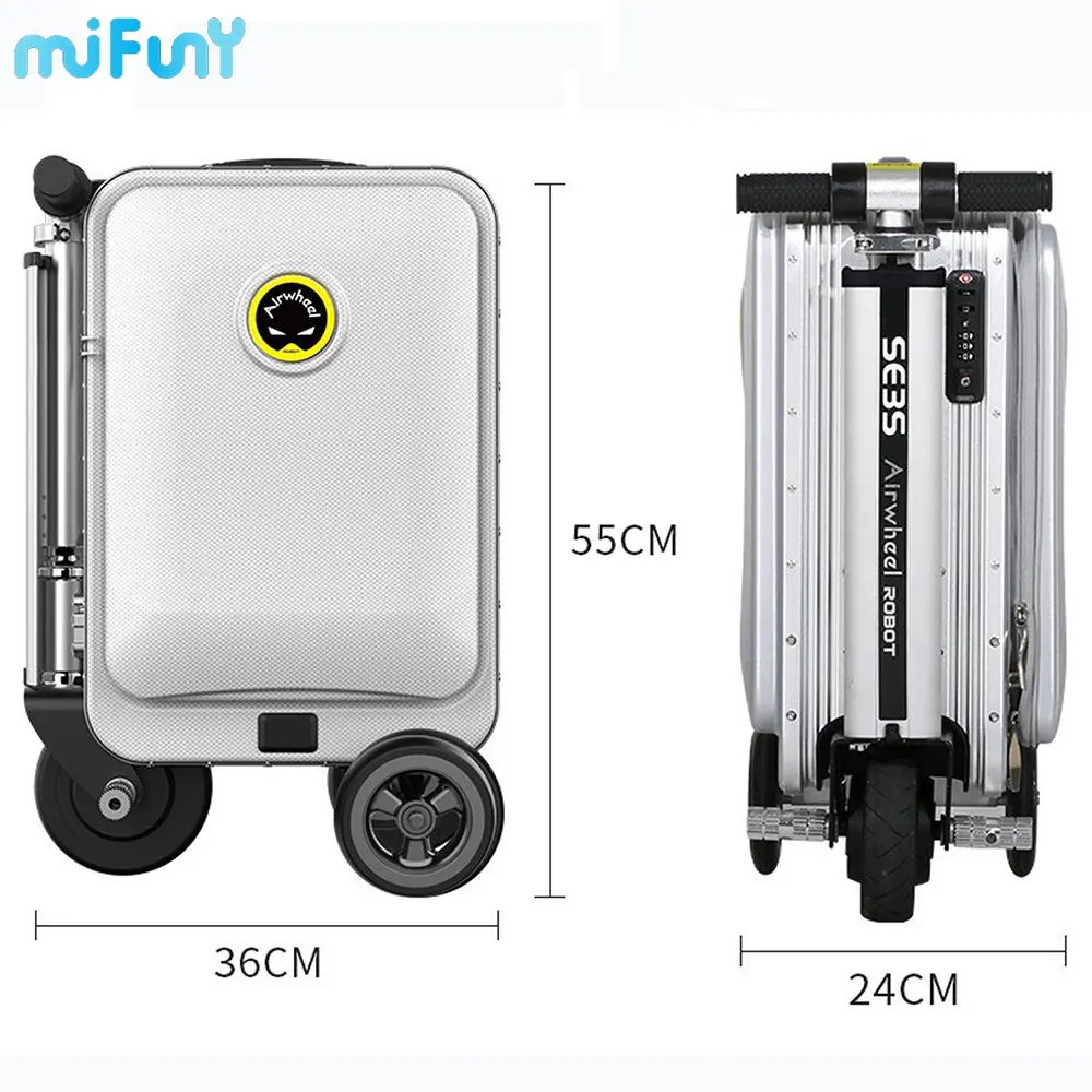 MIFUNY SE3S Electric Luggage Travel Riding Suitcase The Ultra-light Mobility Scooter USB Charging Carry on Luggage with Wheels