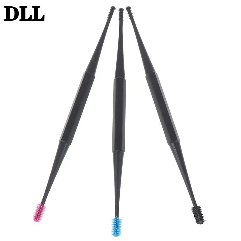 

Soft Silicone Ear Pick Double-ended Earpick Ear Wax Curette Remover Spiral Ear Clean Tool Spiral Design Ear Cleaner Spoon