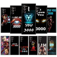 iron man love you 3000 phone case for samsung galaxy note 20 ultra 10 plus 8 a12 a52 s20 fe a51 s21 a32 a21s a50 cover coque