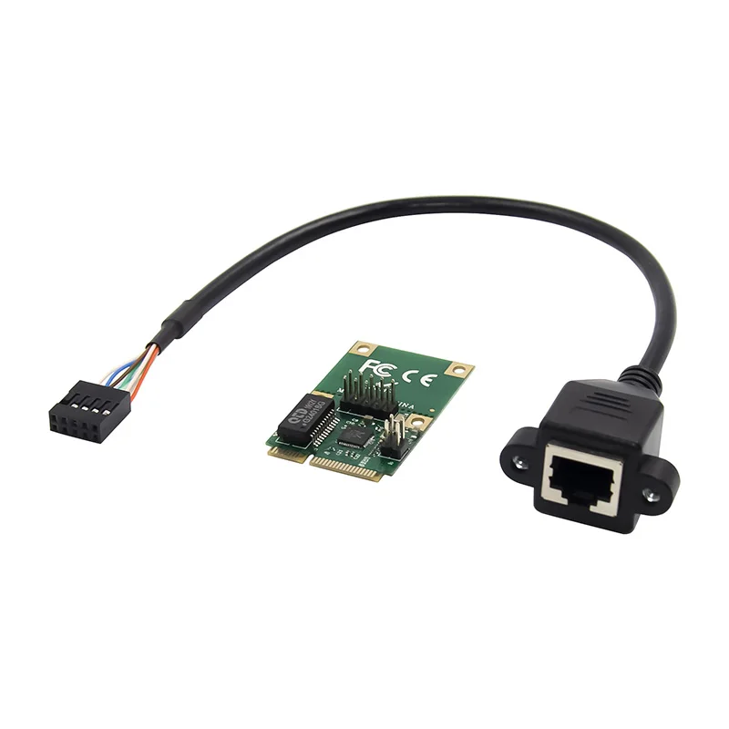 Сетевые карты Mini PCIE сетевая карта 1000 Мбит/с Gigabit Ethernet RJ45 сетевой адаптер для ПК