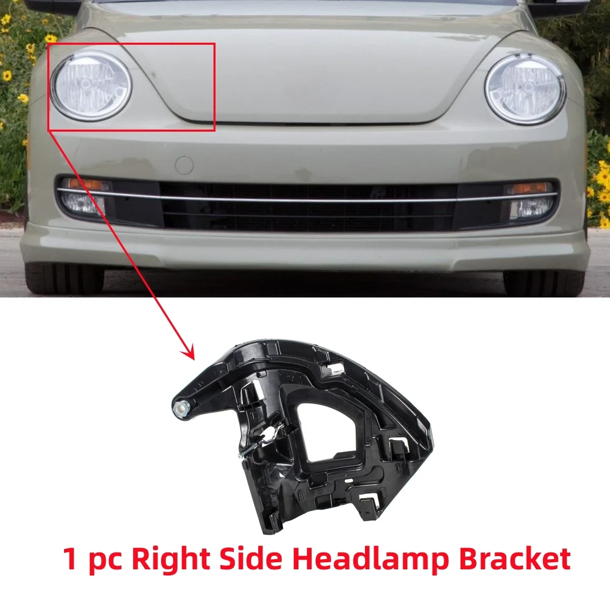 

Кронштейн передней фары 5C5941053B 5C5941054B для VW Beetle 2012 2013 2014 2015 2016 2017 2018 2019