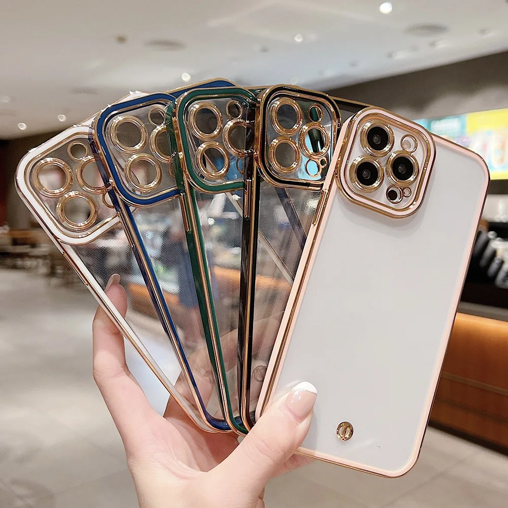 

Electroplated Case For Samsung S22 Ultra Funda Galaxy S21 FE Plus A53 5G A52 A52s A32 A22 A12 A13 A73 A33 A03 A02S Slicon Cover
