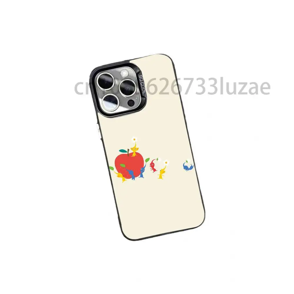 Фото Чехол для телефона P-Pikmin для iPhone 17 16e 16 15 14 13 12 11 mini ProMax Air Plus, большой, противоударный, матовый. №4