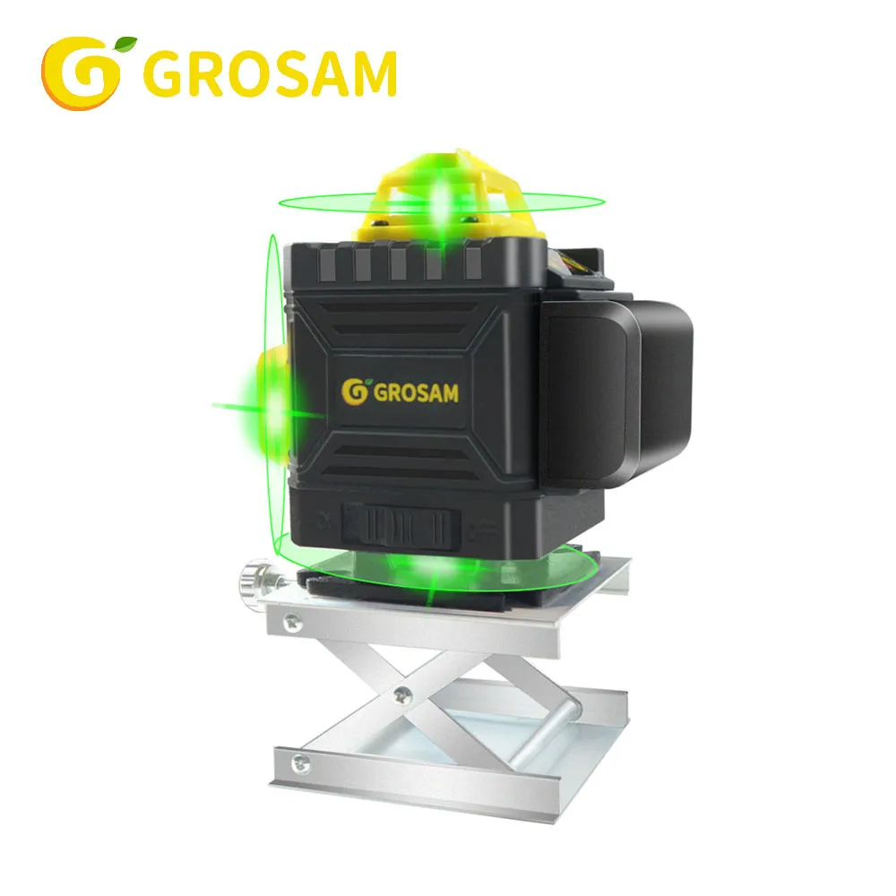  Самонивелирующийся лазерный уровень GROSAM 360, 16 линий, 4D
