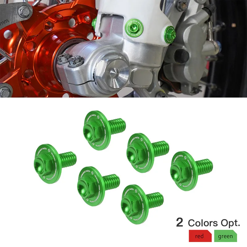 Мотоциклетные аксессуары 6 шт. передняя вилка защитный болт винт для Kawasaki