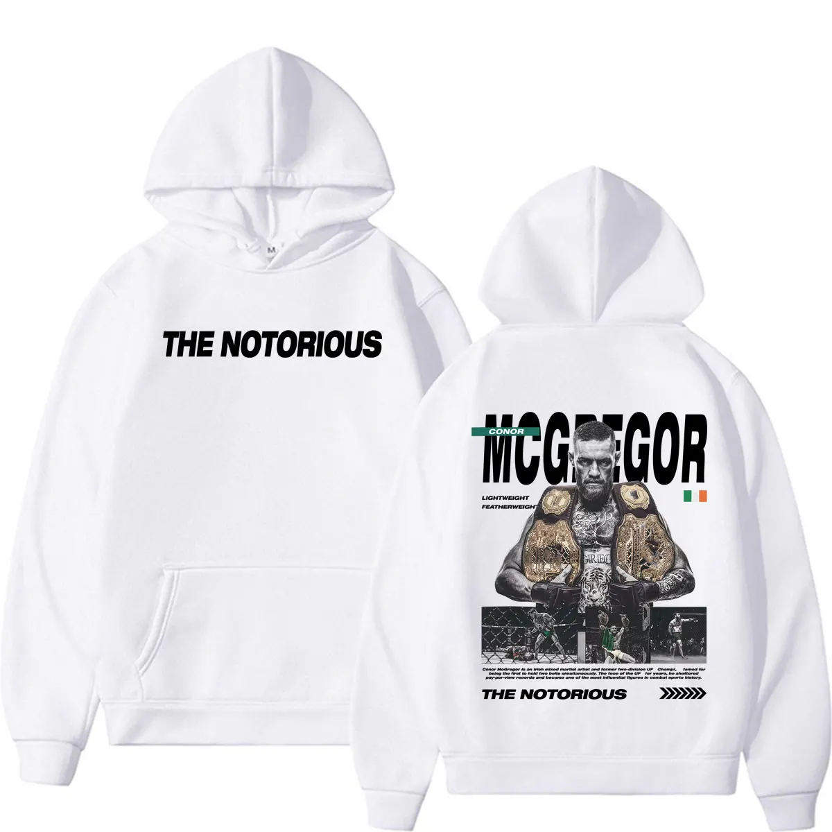 Мужские толстовки The Notorious Conor McGregor: модные готические ретро-свитшоты 90-х, комфортные флисовые худи с длинным рукавом (art.: 3920db822c8f2) - 3920db822c8f2