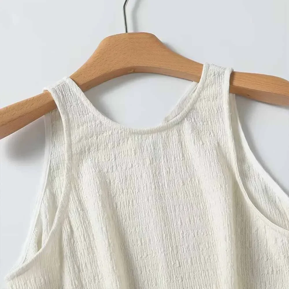 Новая женская мода дизайн с разрезом сзади повседневная текстура футболка