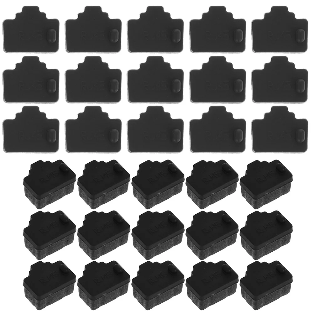 

50 Pcs Dust Plug Anti-Dust Protector Hub Laptop Ethernet Cap Silica Gel Port Jack