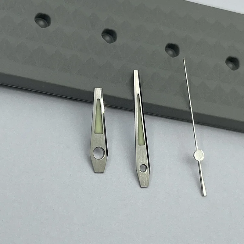 Watch Modify Parts High Quality GS Style Luminous Watch Hand Flat Top Second Pointer Fit NH35/36/7S26 Automatic Movement