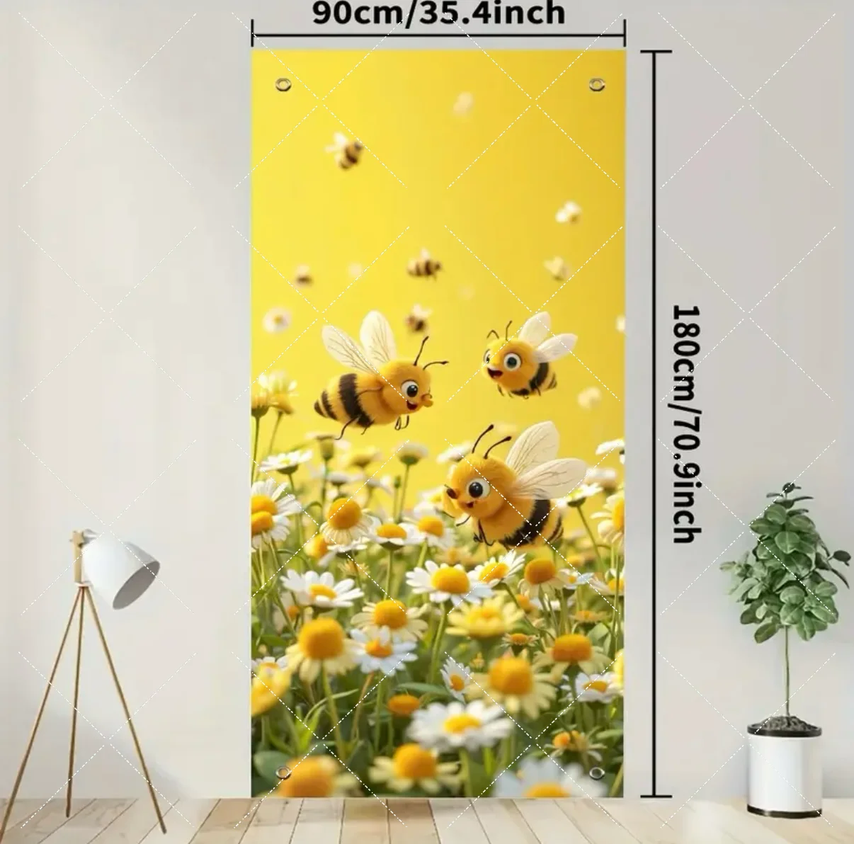 Мультяшная тема пчелы приветственный фон баннер пчелиные цветы фестиваль