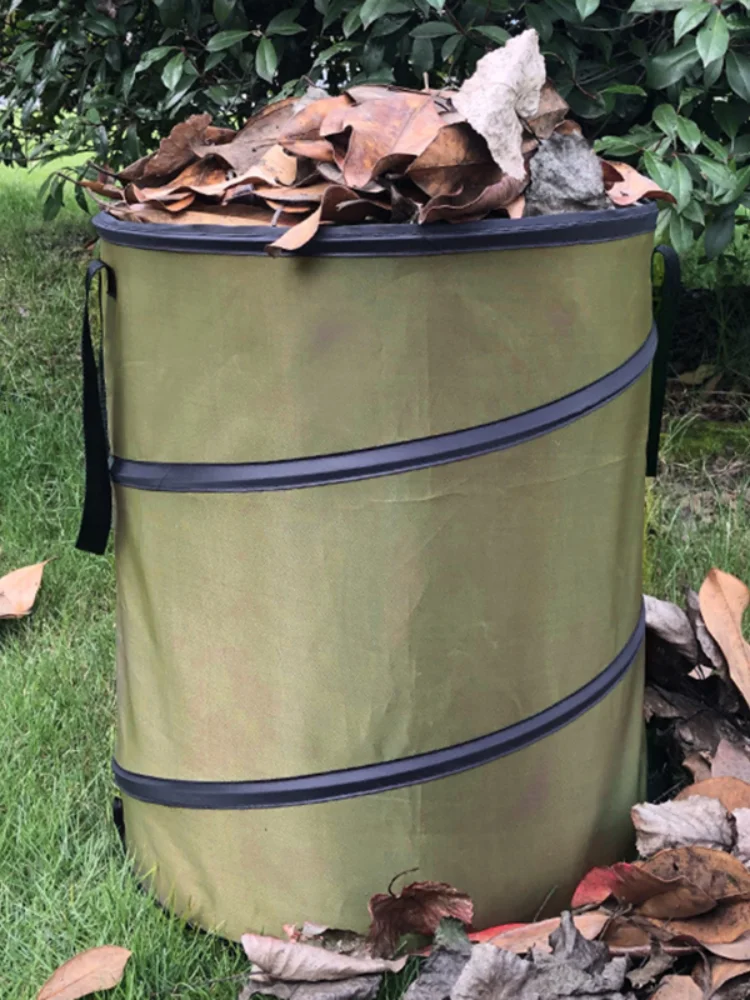 

Мусорный контейнер, портативная складная корзина для мусора с листьями и цветами, для сада, кемпинга, для сбора травы