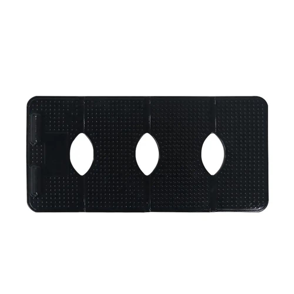 

PU Anti-slip Sticky Pad Automobile Console Sticky Mat Phone Data Cable Holder Widely Used Glasses Cards Mirrors Data Lines