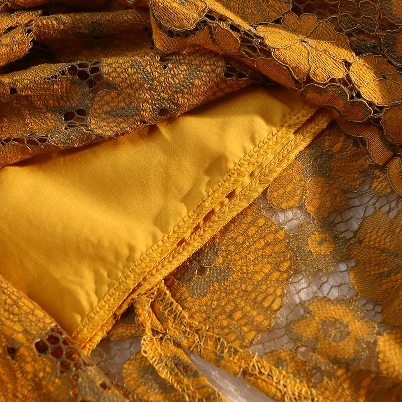 Юбка-карандаш Женская кружевная с цветочной вышивкой модная ажурная