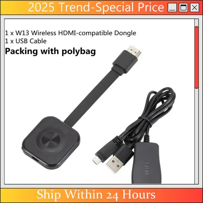 Фото CHYY Top W13 TV Stick ТВ-ключ-приемник HD для Mirascreen для Miracast HDTV Display Dongle TV Stick для Ios Android №2