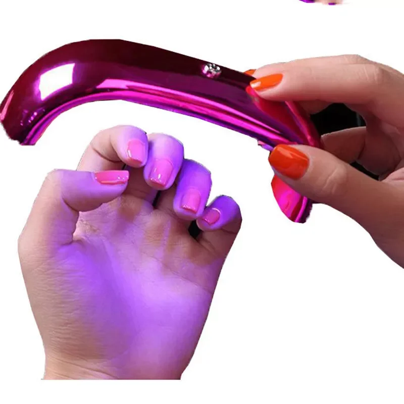 

Новинка, Портативная USB-лампа для УФ-гель-лака для ногтей, радужная лампа для дизайна ногтей, инструменты для домашнего использования # LD