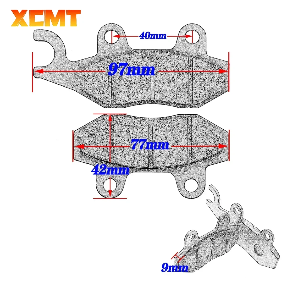 przednie i tylne klocki hamulcowe do motocykli Yamaha YFZ450 YFZ 450 YFZ450R 450R YFM700 Raptor YFM700R 2006-2008 2012 2015